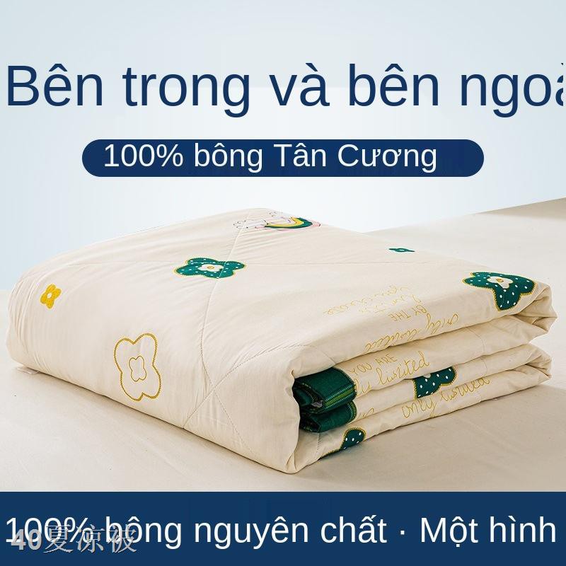 Miền Nam cuộc sống mùa hè chăn bông Tân Cương bên trong và ngoài 100% điều hòa không khí đôi máy giặt có thể vào mỏng