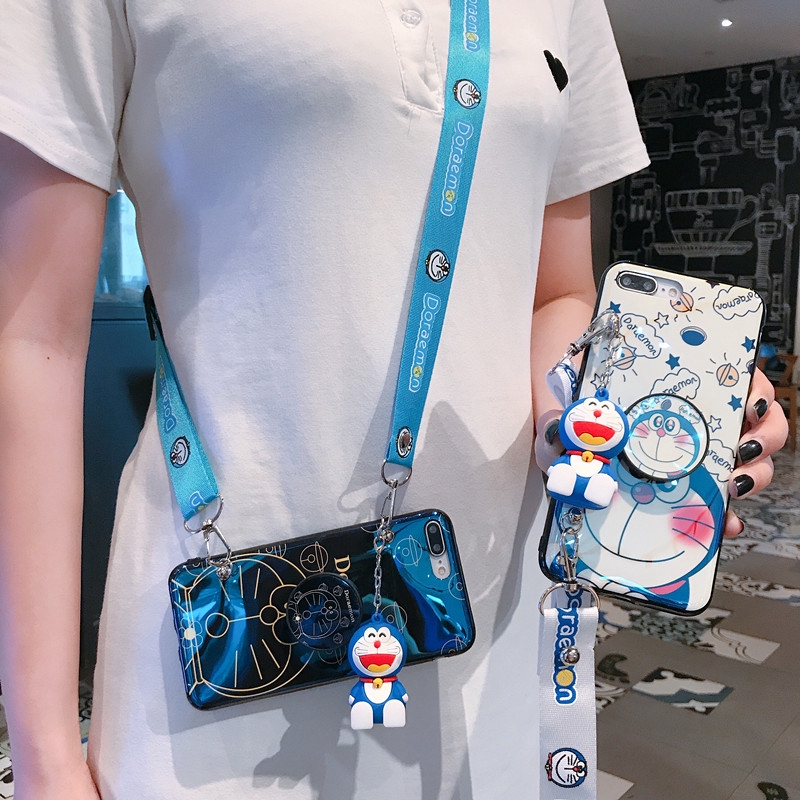 Ốp điện thoại hình Doraemon cho OPPO A5 A9 2020 F11 / Pro F9 A7 A5s A3s F7 F5 A71 A37 Neo9 A57 A39 F1s A83 HD29