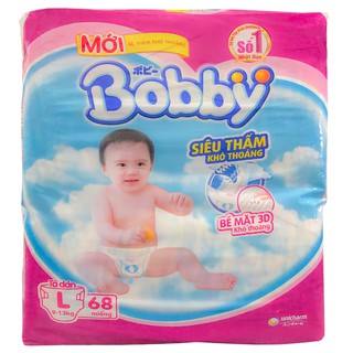 Tã Dán Bobby Size L68 (Cho bé 9-13 kg)