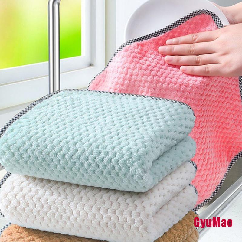 Khăn Lau Chén Dĩa Dày Dặn Chống Dính Dầu Tiện Dụng Cho Nhà Bếp