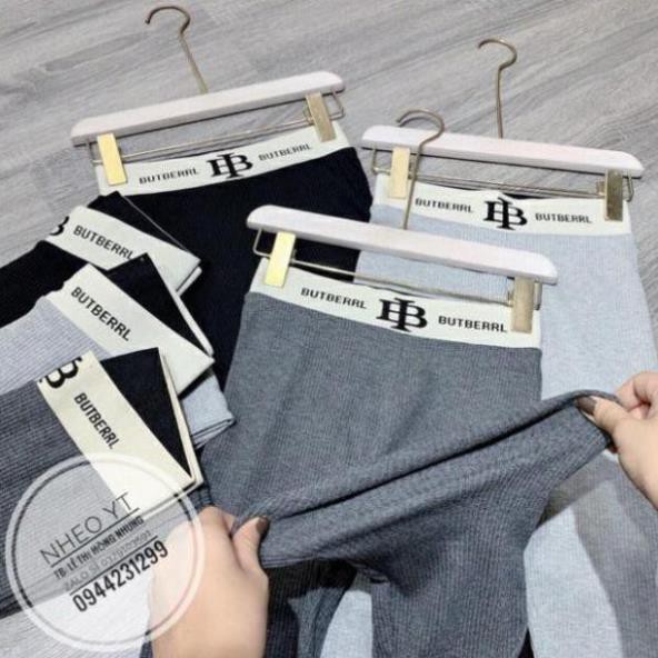 QUẦN LEGGING LEN TĂM CẠP BURBRR [ ảnh&amp;video thật 100%