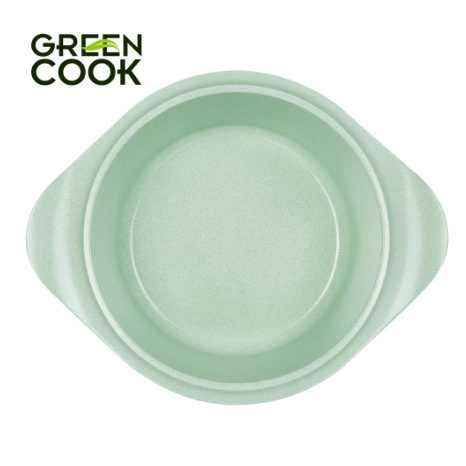 Nồi đúc đáy từ chống dính men đá xanh ngọc Green Cook GCS05 size 18-20-24 cm