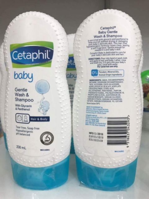 SỮA TẮM GỘI 2in1 CETAPHIL 230ml CHO BÉ