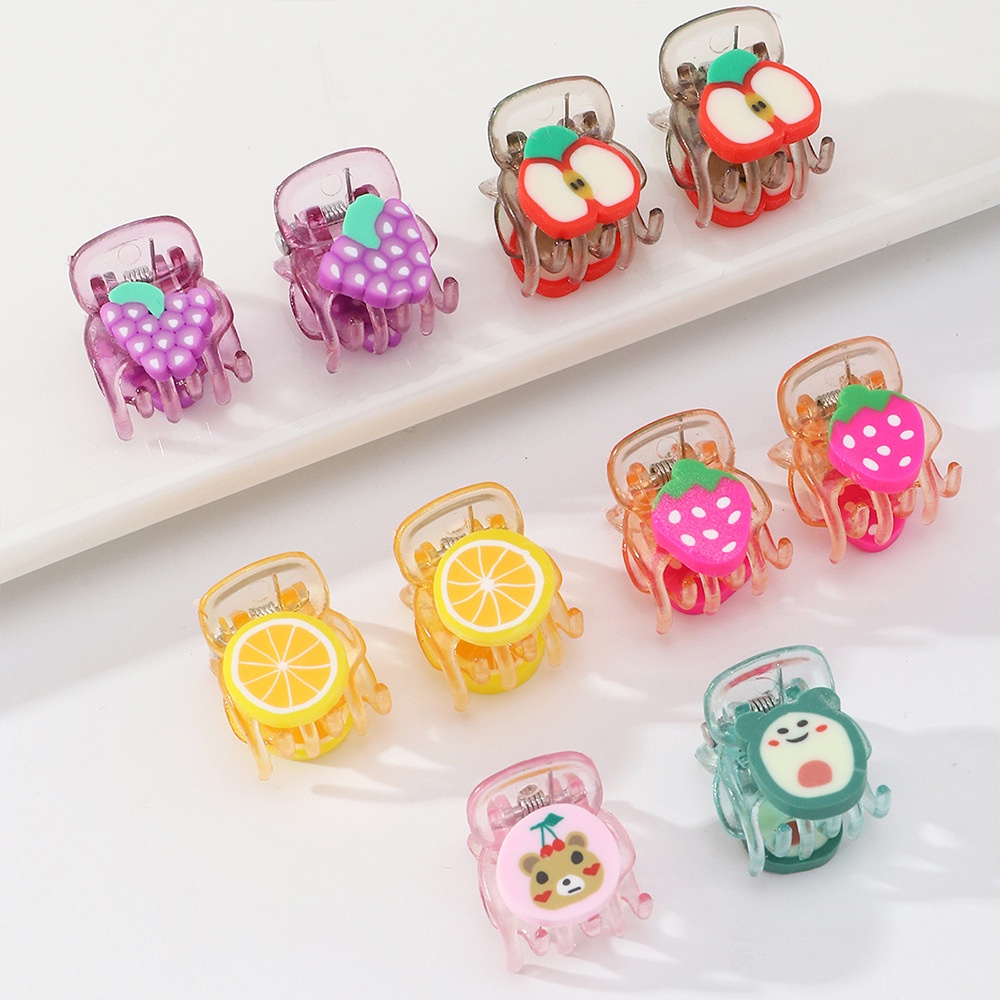 Set 10 kẹp tóc công chúa HAIMEIKANG màu sắc kẹo ngọt ngào nhỏ xinh cho phái nữ