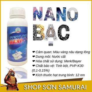 Nano Bạc Haki  đặc trị các bệnh và phòng bệnh cá cảnh, xử lý nước hồ cá