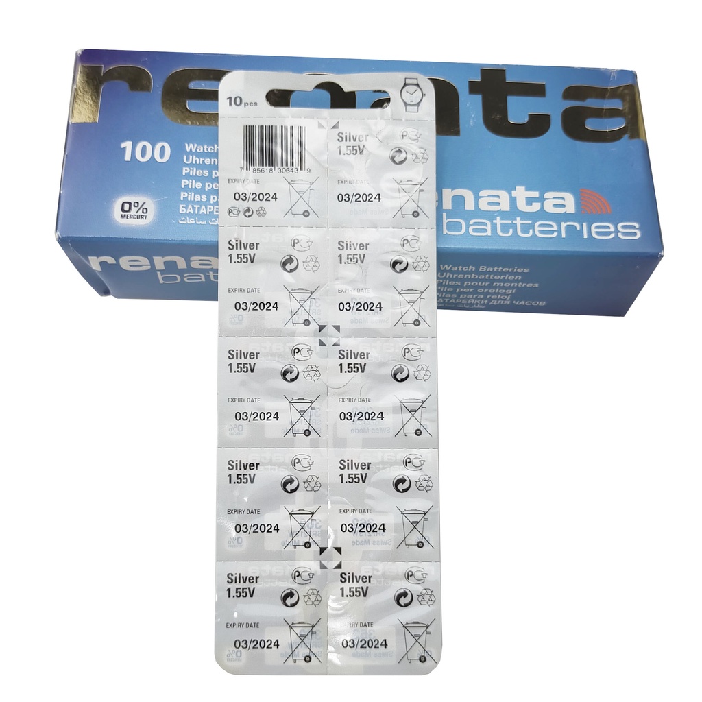 Pin đồng hồ Thụy Sỹ RENATA 362 / SR721SW oxit bạc Made in Swiss CHÍNH HÃNG