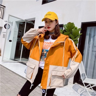 🍁Áo Khoác Dù Phối Màu Chạy 3 Sọc