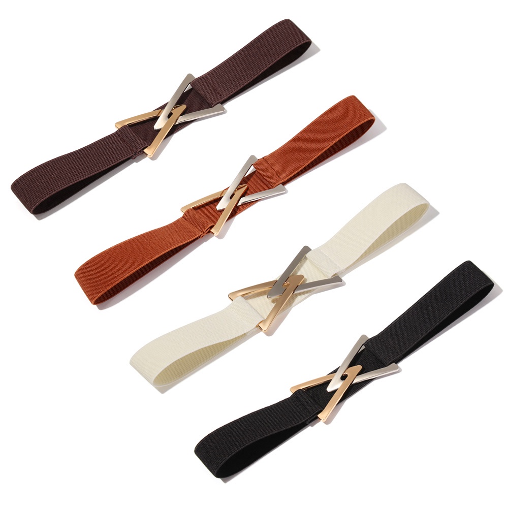 Dây Thắt Lưng Co Giãn Hình Tam Giác Có Thể Điều Chỉnh Thời Trang Cho Nữ