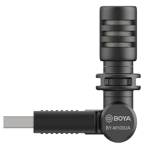 BOYA BY-M100UA - Hàng Chính Hãng - Mic thu âm Mini cổng USB dành cho Laptop Windows và Mac