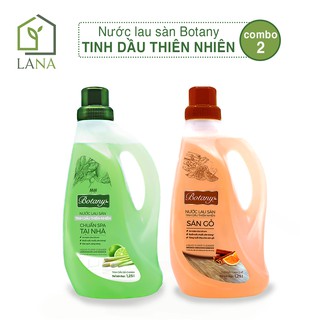 {HOẢ TỐC} Combo 2 Nước Lau Sàn Botany Tinh Dầu Thiên Nhiên Sả chanh/ Cam quế Chính Hãng 1.25 Lít