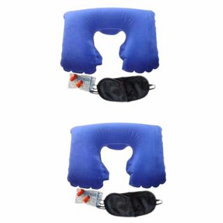 Bộ Gối Hơi Tựa Cổ + Bịt Mắt + Bịt Tai