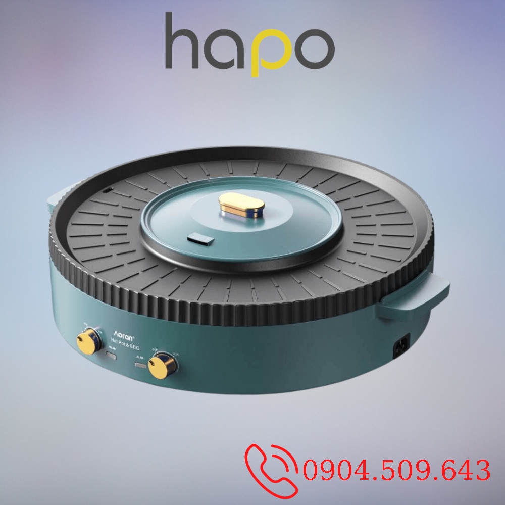 (2 Trong 1)Bếp Lẩu Nướng Đa Năng Với Chức Năng Vừa Lẩu Vừa Nướng Không Khói Chống Dính, Nồi Lẩu Nướng Tiện Ích