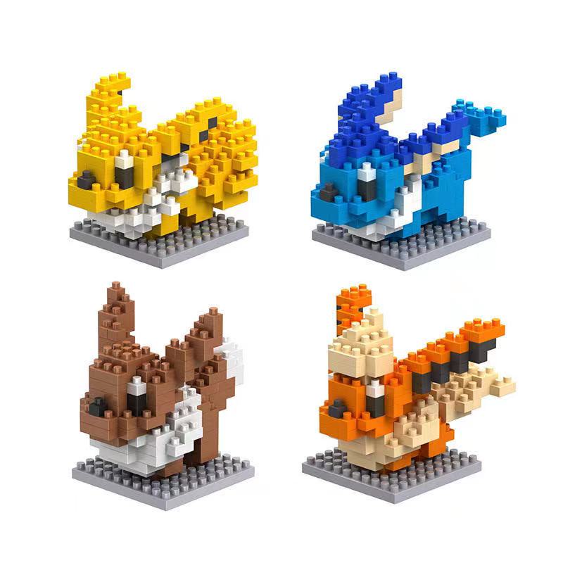 💖Mua 5 tặng 1💖 3D Lego mini blocks trẻ em hoạt hình anime xếp hình bộ mô hình giải nén dành cho người lớn Quà tặng tự làm