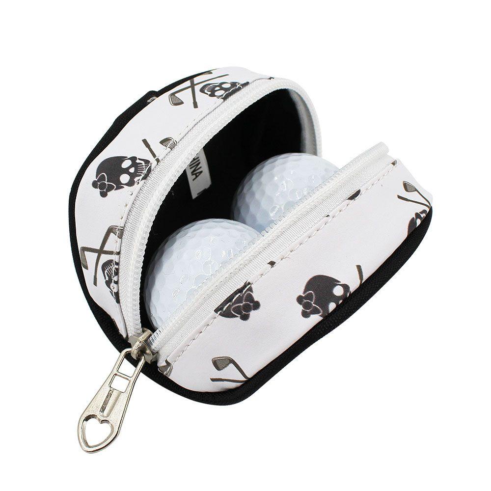Túi Đeo Hông Đựng 2 Quả Bóng Golf + 3 Móc Khóa Hình Đầu Lâu Chất Lượng Cao