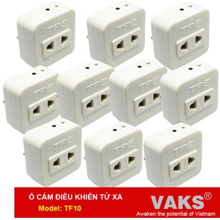 10 cái Ổ cắm điều khiển từ xa, có hẹn giờ TPE TF10 (Học được sóng 315Mhz và sóng hồng ngoại)