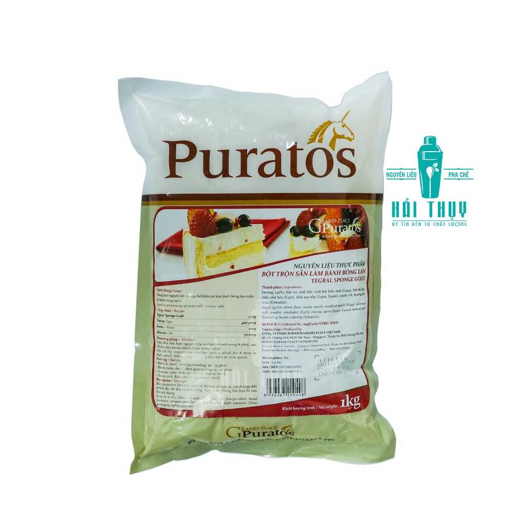 Bột Bánh Bông Lan Tegral Sponge Gold Puratos gói 1kg