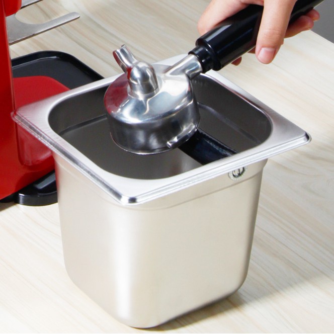 Hộp đựng bã cà phê Espresso inox  - Hộp đập bã cà phê