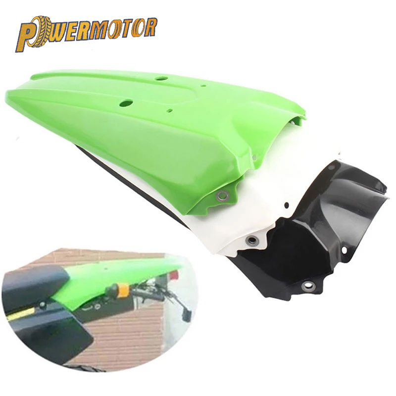 FENDER Tấm Chắn Bùn Gắn Bánh Sau Xe Mô Tô Kawasaki KLX 250 300 KLX250 KLX300 3 Màu