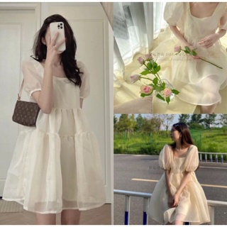 Đầm babydoll công chúa Elsa sang chảnh, đầm dự tiệc voan tơ