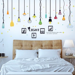 (XẢ KHO) [Nhiều mẫu] Decal dán tường đèn chùm