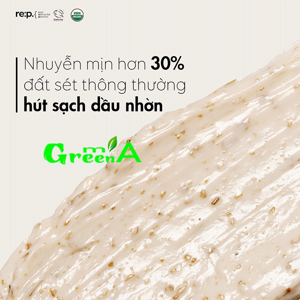 Mặt Nạ RE:P Mặt Nạ Đất Sét Hữu Cơ Hoa Cúc RE:P BIO FRESH MASK WITH REAL CALMING HERB Giảm Sưng Mụn Dành Cho Da Dầu 130g