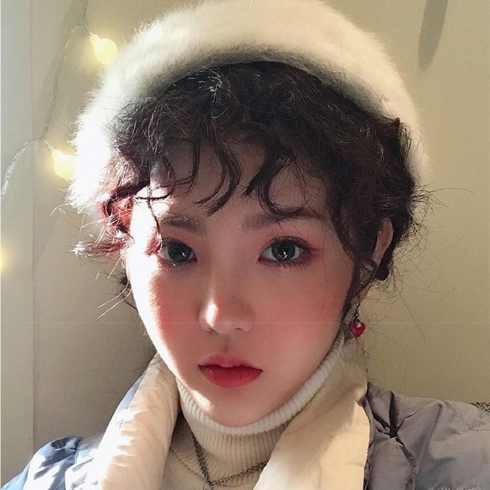 Bộ Tóc Giả Ngắn Mái Ngang Uốn Xoăn Tự Nhiên VANES1 Cho Nữ