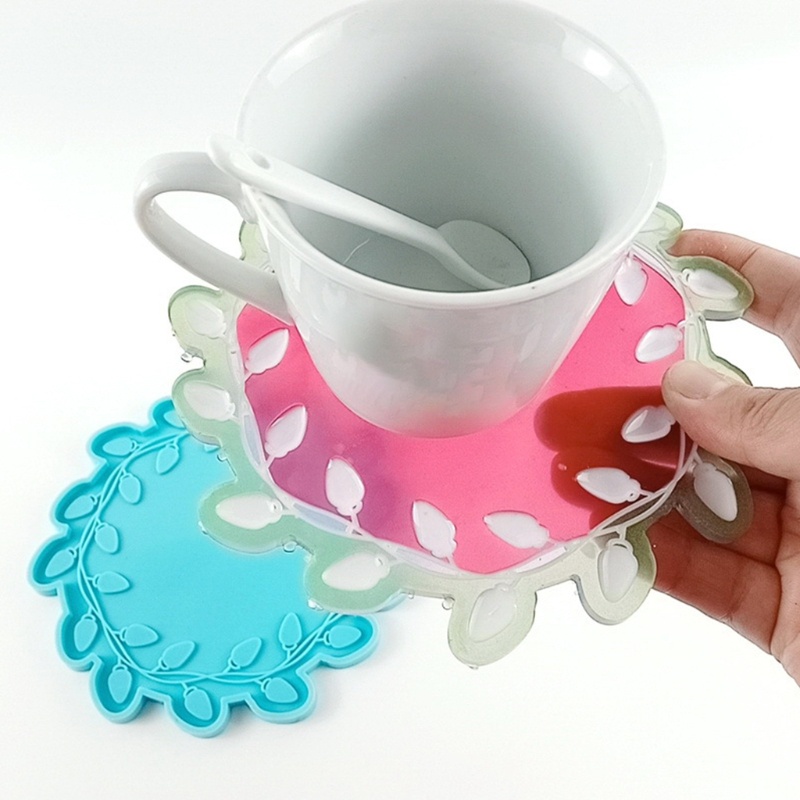 Sa Khuôn Silicone Làm Đế Lót Ly Bằng Epoxy Resin DIY