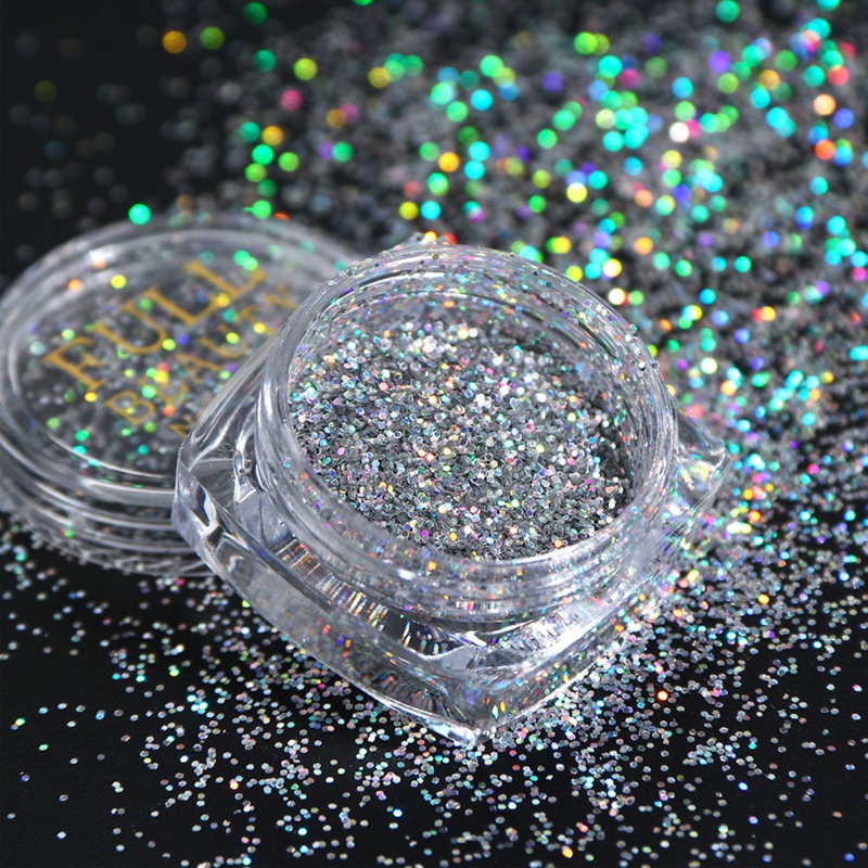 Bộ 8 Kim Tuyến Lấp Lánh Ánh Bạc Nhựa Resin
