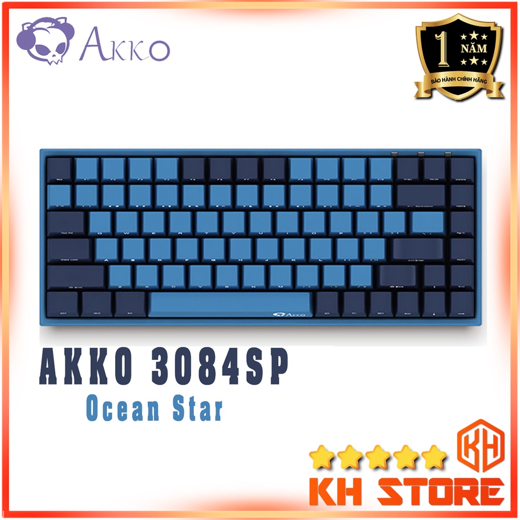 Bàn phím cơ Gaming, chơi game AKKO 3084 SP Ocean Star ( Cherry Switch)