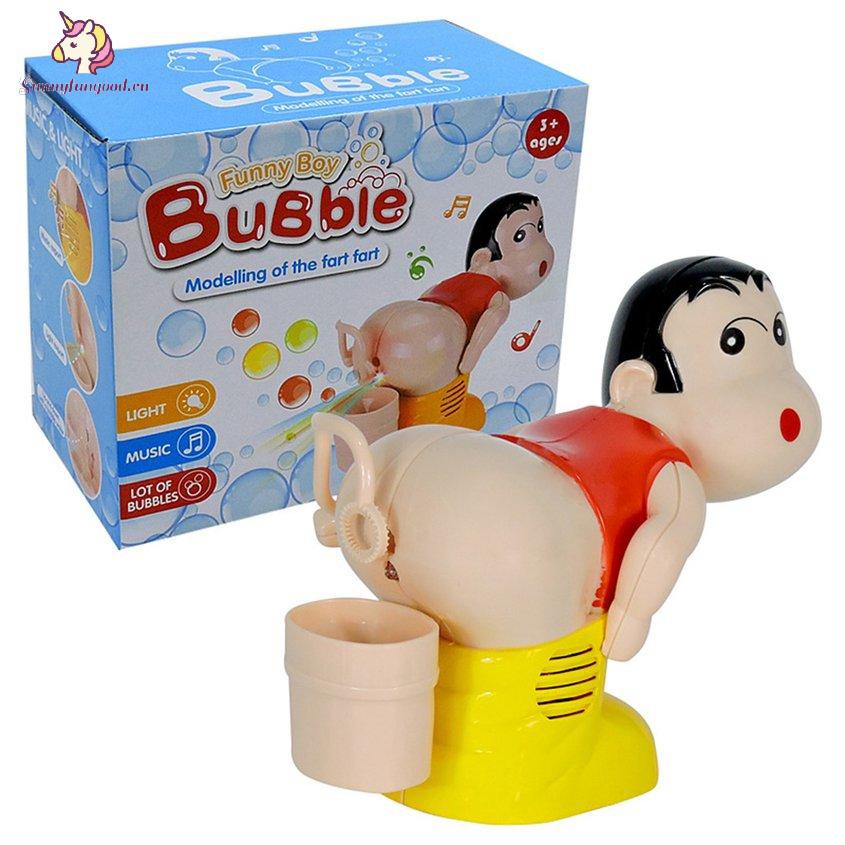 Máy Thổi Bong Bóng Xà Phòng Tự Động Có Đèn Và Nhạc Cho Bé