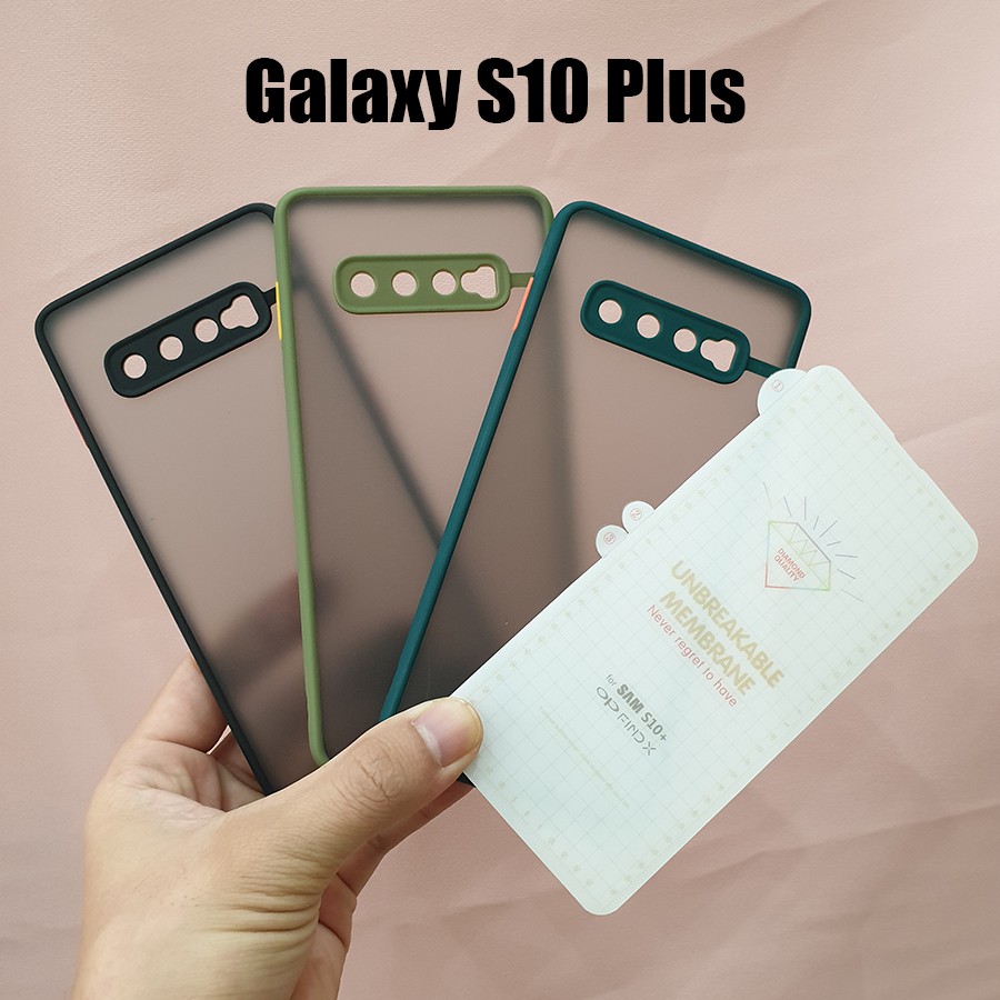 Ốp lưng nhám bảo vệ camera Galaxy S10 Plus