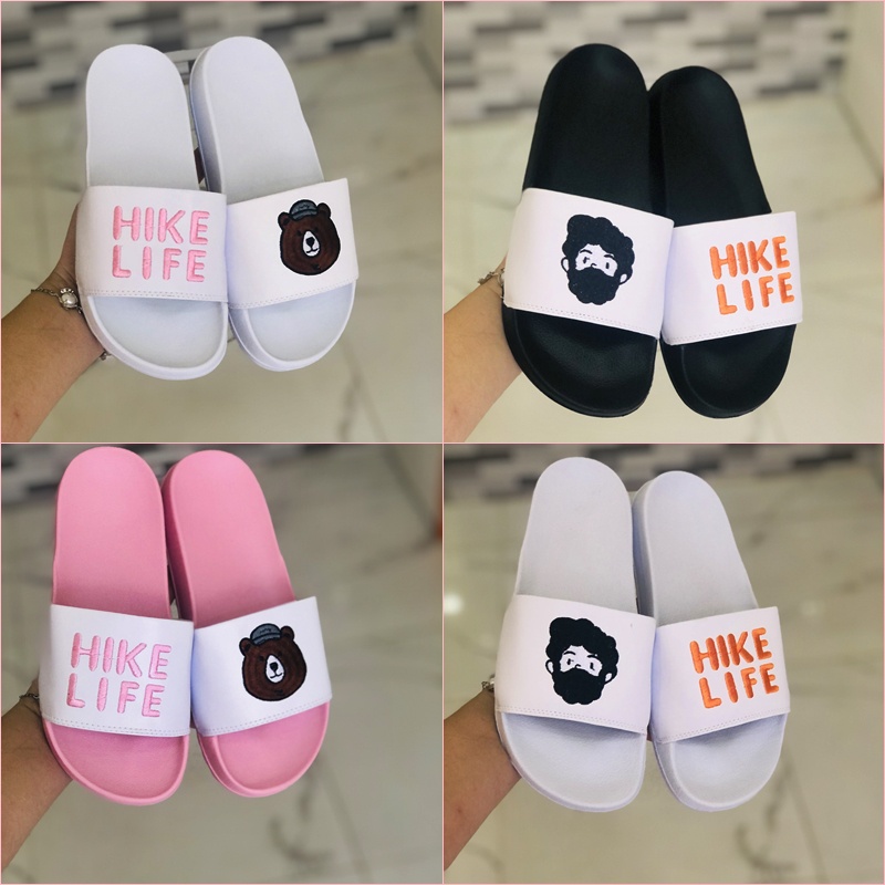 Dép unisex 𝐌𝐋𝐁 𝐇𝐈𝐊𝐄 𝐋𝐈𝐅𝐄 ❤️FREESHIP + Hộp❤️ dép mlb quai ngang thể thao nữ Thêunỗi HIKE-LIKE nhiều màu