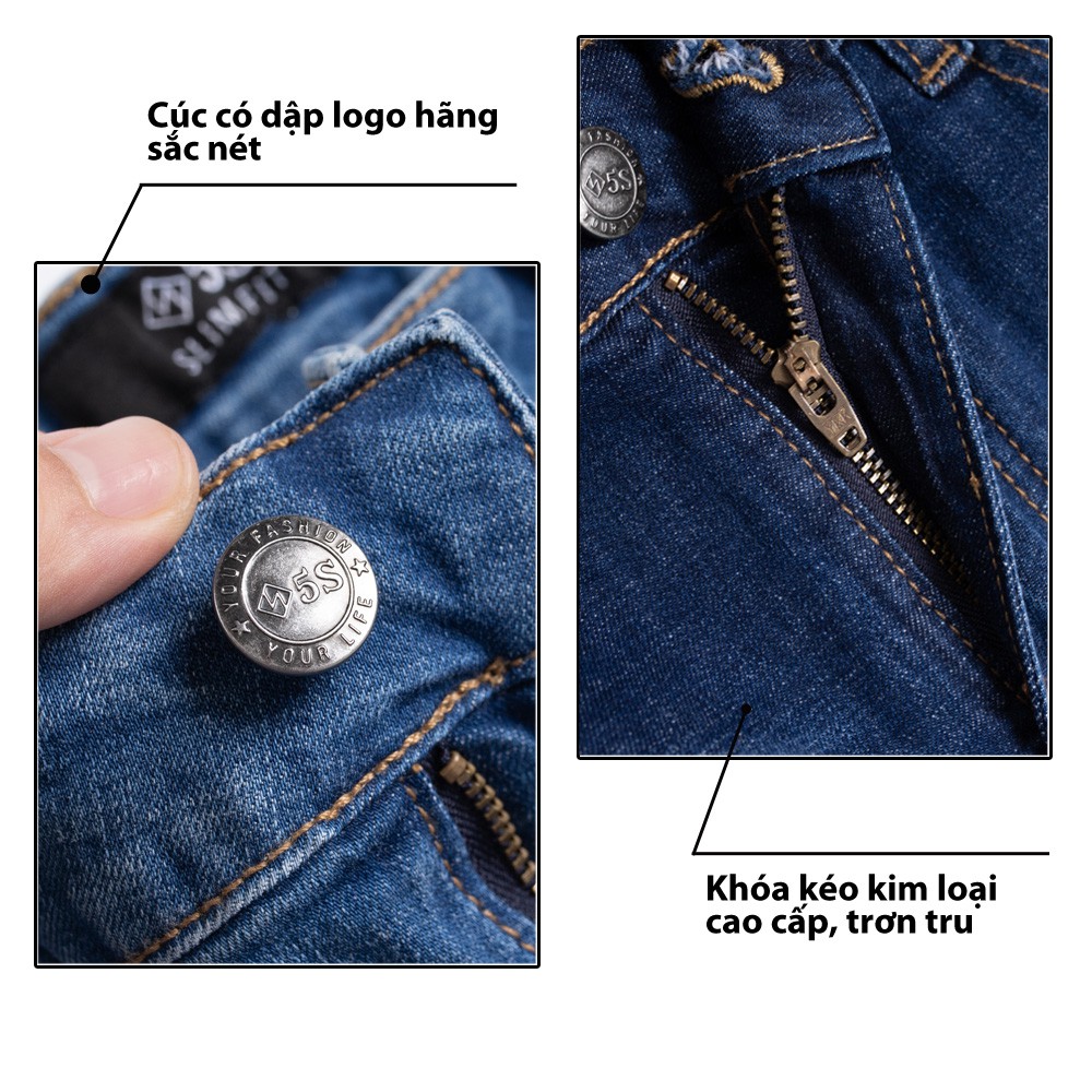 Quần Short Jean Nam 5S (2 mẫu) Chất Cotton Cao Cấp Mềm Nhẹ, Co Giãn Tốt, Thiết Kế Trẻ Trung, Năng Động | BigBuy360 - bigbuy360.vn