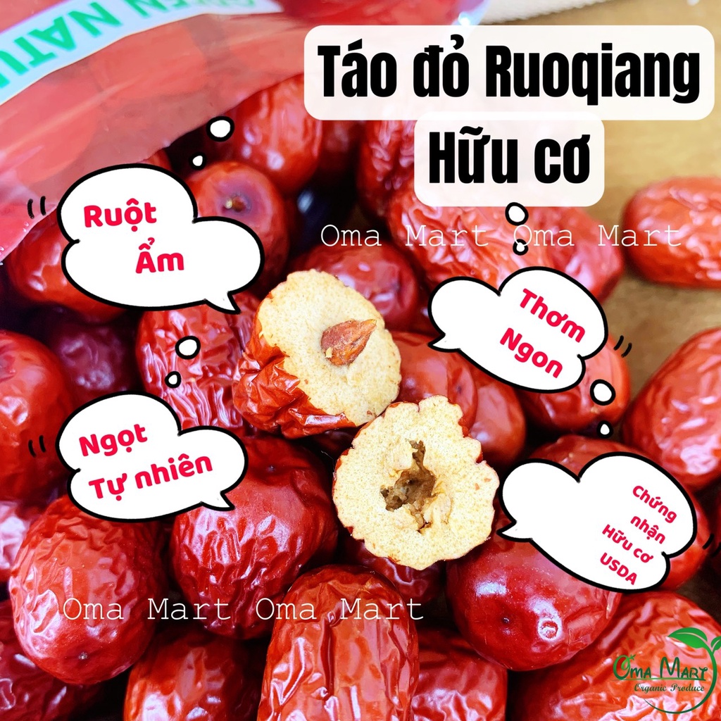 Táo đỏ hữu cơ Ruoqiang Green Nature