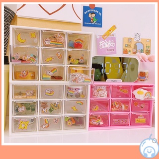 Tủ mini 9 ngăn kéo đựng đồ trang trí, để trang sức, đồ dùng học tập, decor bàn học, bàn làm việc
