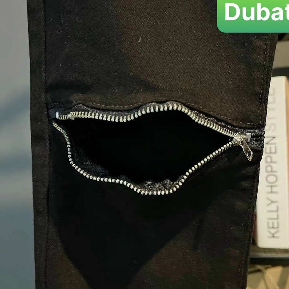 QUẦN JEAN NAM CHẤT BÒ ĐEN KHÓA KIỂU GỐI NHẬT BẢN PHONG CÁCH SÀNH ĐIỆU VIP DB-01 - DUBATI FASHION
