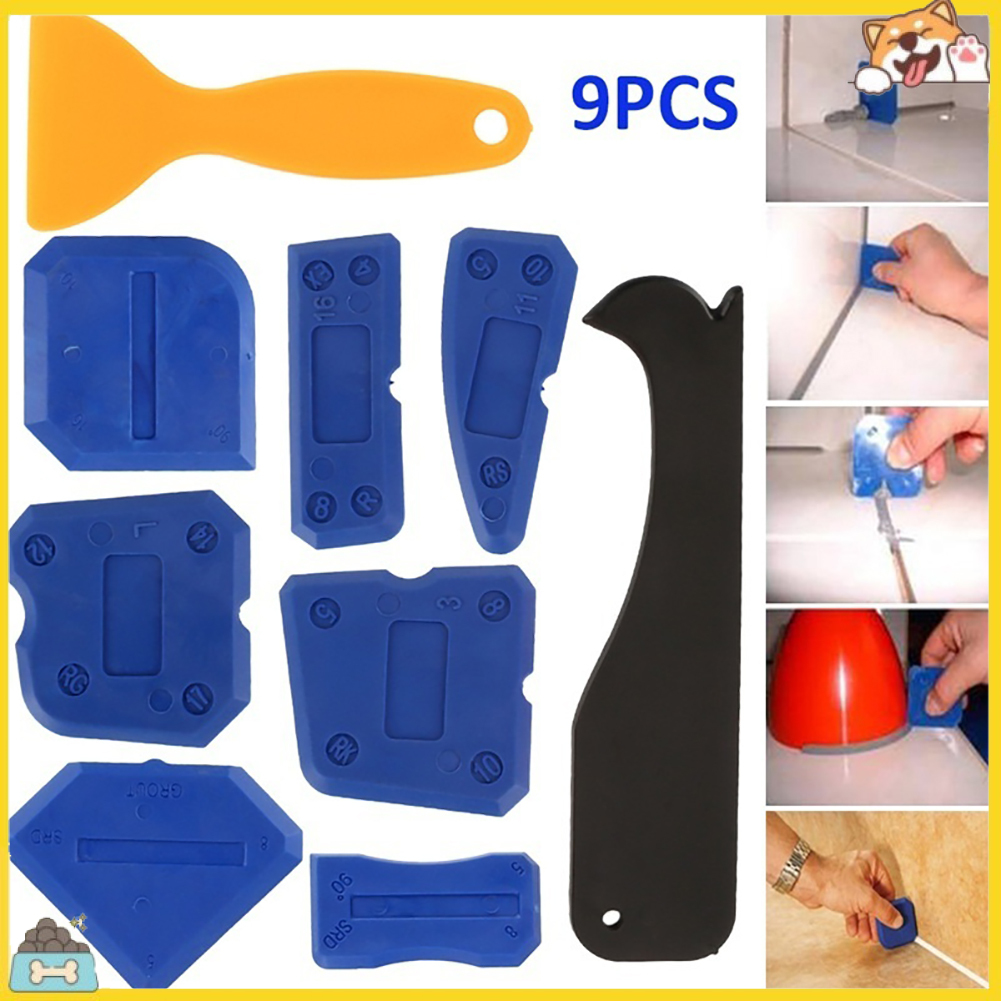 Bộ 9 thanh cạo trét kín bằn nhựa và silicone đầy tiện lợi