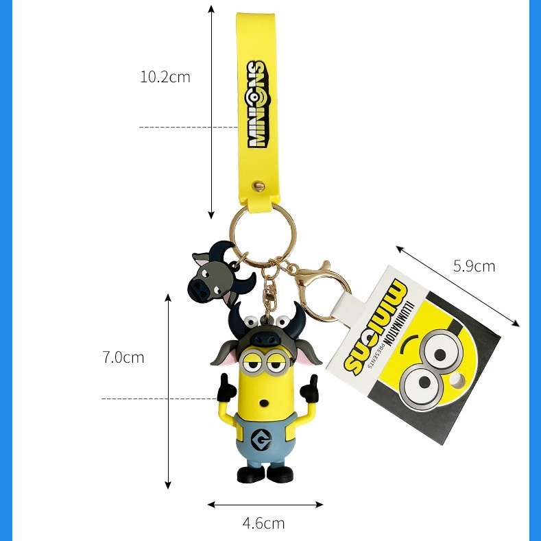 HÀNG CÓ SẴN - Móc khóa CAO CẤP MINIONS MINION cosplay các con vật đáng yêu