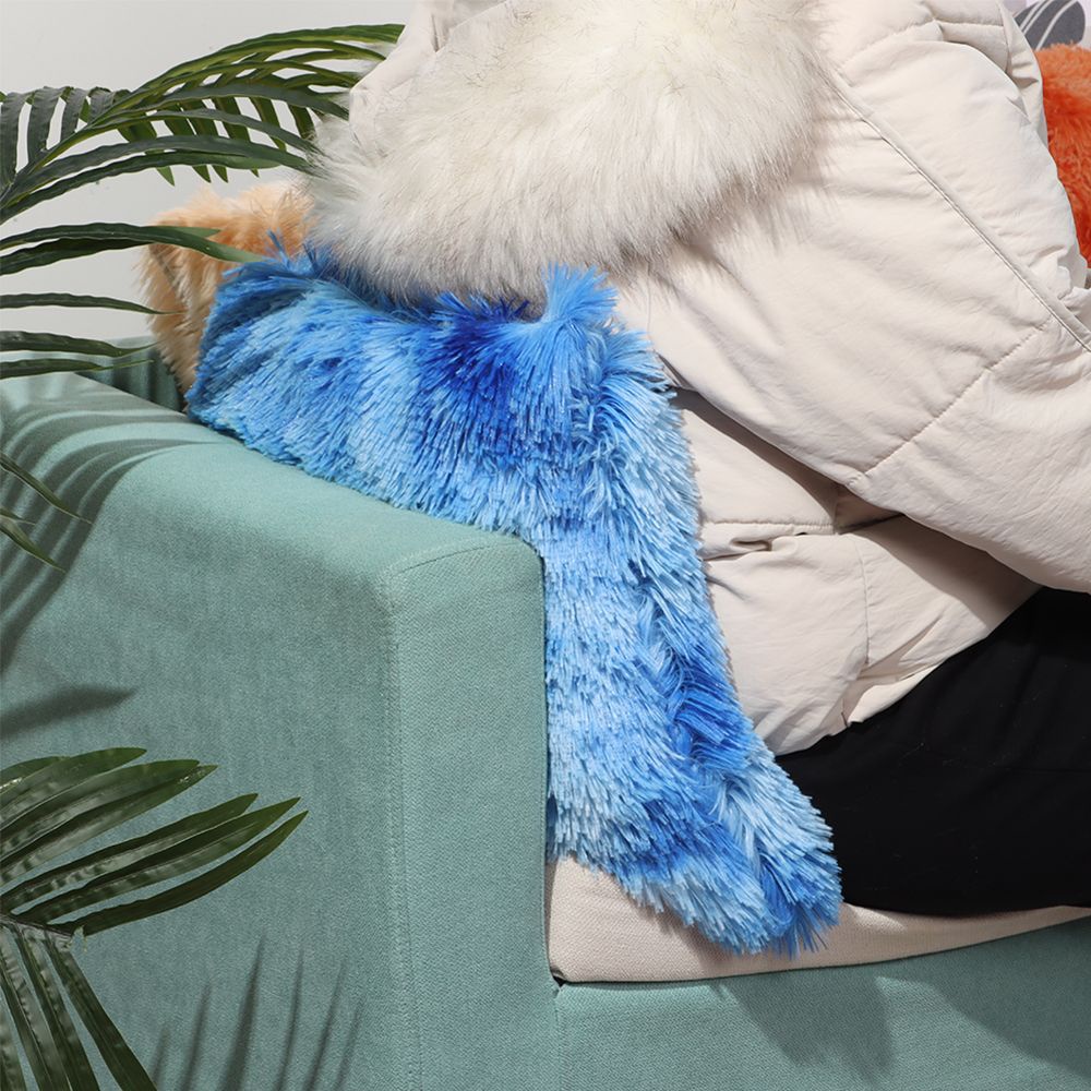 Vỏ Gối Lông Xù Mềm Mại Nhiều Màu Sắc Hiện Đại Trang Trí Nhà Cửa