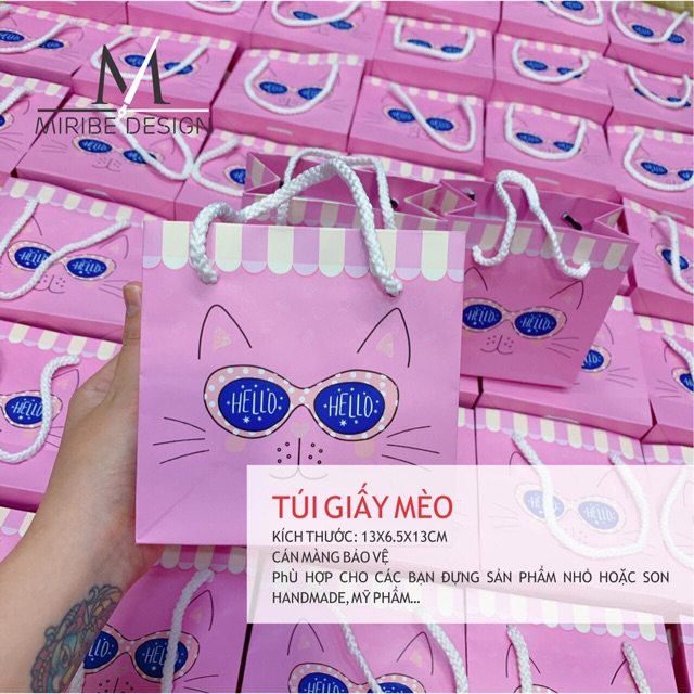 50 túi giấy mèo G007