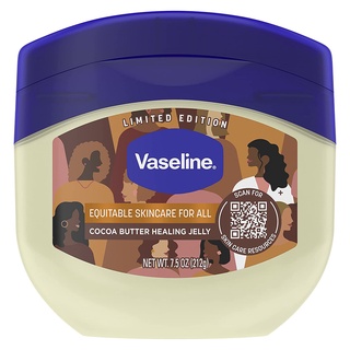Gel dưỡng ẩm, xoa vết thương & bôi trơn... đa năng Vaseline Petroleum Jelly Cocoa Butter 212g (Mỹ)