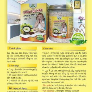 Cháo vỡ hạt dinh dưỡng