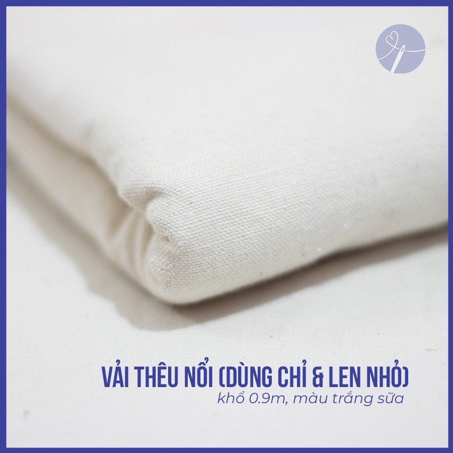 Vải Thêu Tay Thủ Công, Vải Thêu Nổi, Thêu Xù