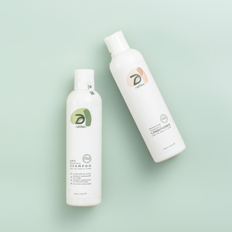 Dầu gội, giảm rụng tóc pH5 Men Vi Sinh Nattime kích thích mọc tóc- 250ml
