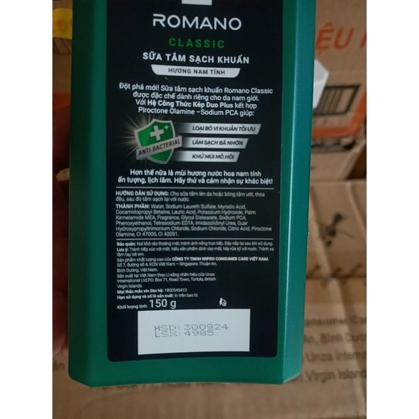 Sữa tắm Romano 150g