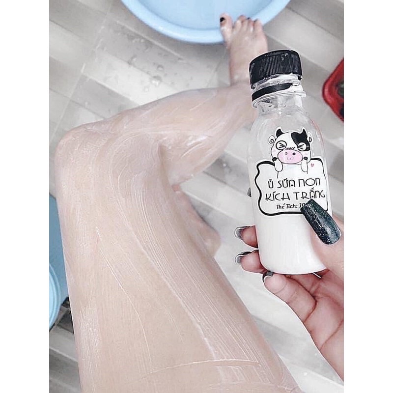 Combo ủ trắng sữa non + 100gr bột trà xanh nguyên chất