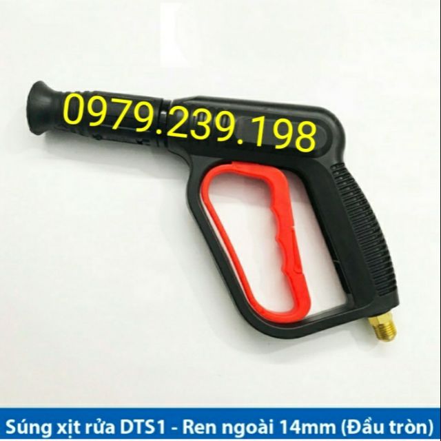 Súng Xịt - Súng Rửa Xe Dùng Cho Máy Rửa Xe Áp Lực Cao Ren Ngoài 14mm Đầu Nhọn