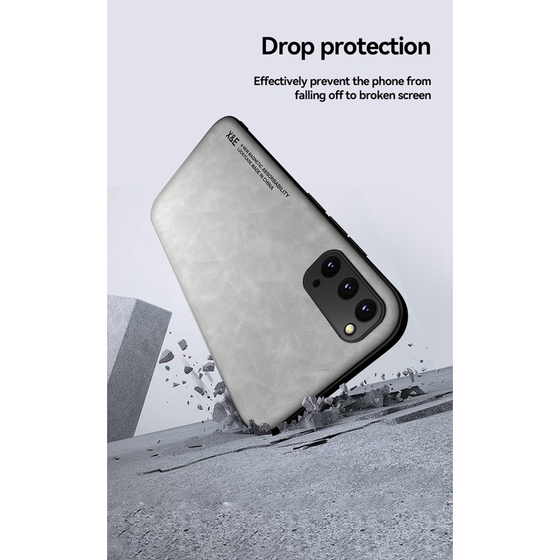 Ốp Điện Thoại Da Sang Trọng Có Nam Châm Cho Samsung S20 S21 S22 Plus + Ultra FE