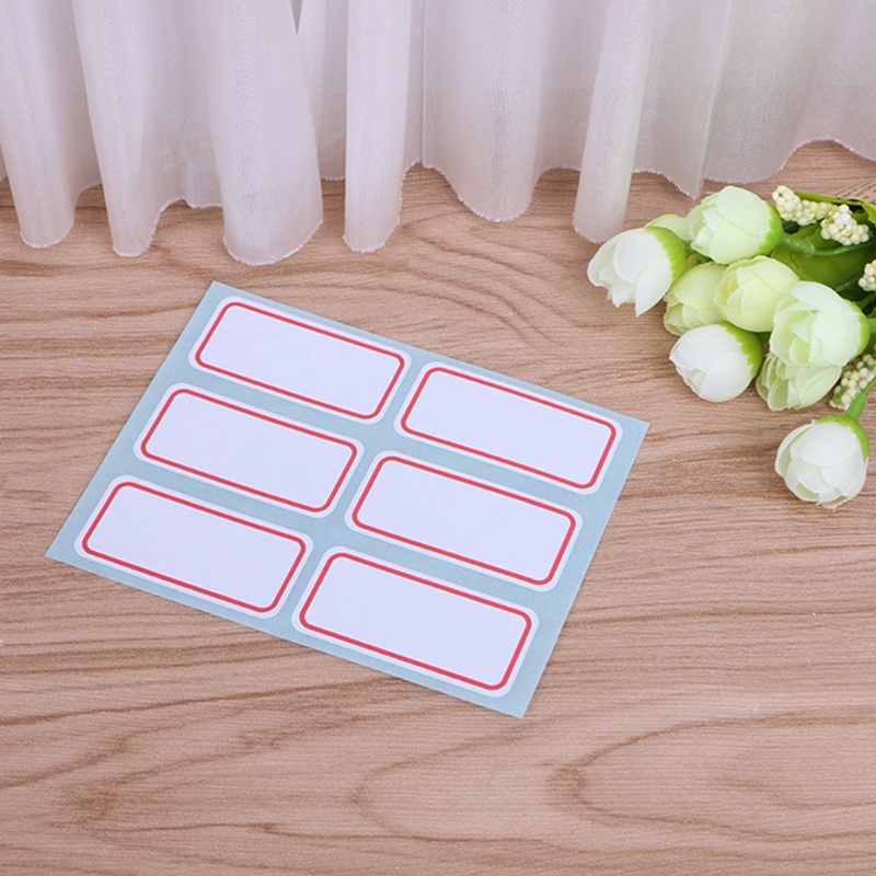 Set 12 tờ giấy in nhãn tag có keo dán tự dính dán chai lọ phòng thí nghiệm/văn phòng