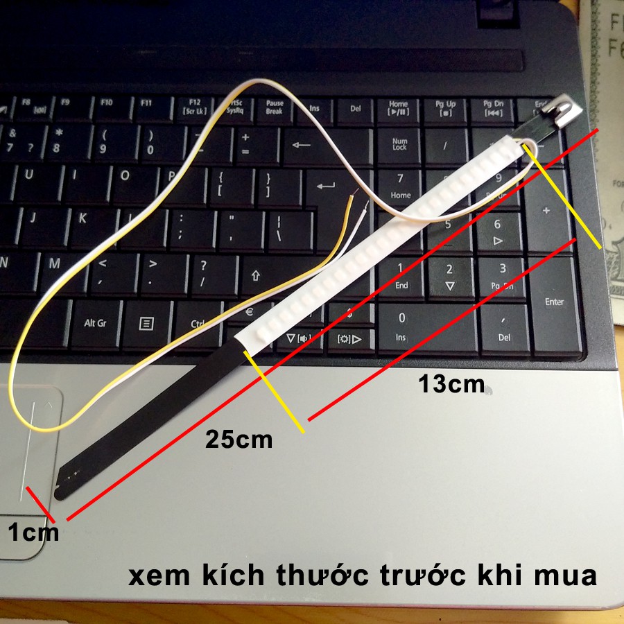 Bộ 2 Dây LED cuốn phuộc xe máy làm đèn xi nhan, sương mù siêu sáng khung thép chống nước